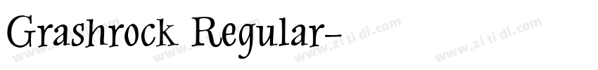 Grashrock Regular字体转换
